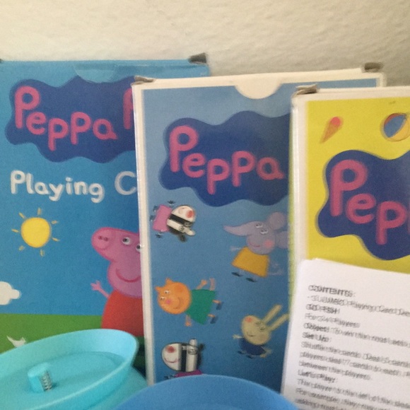 Peppa Pig Games 3 Deck of Cards 4 Holders Instructions - Picture 6 of 7